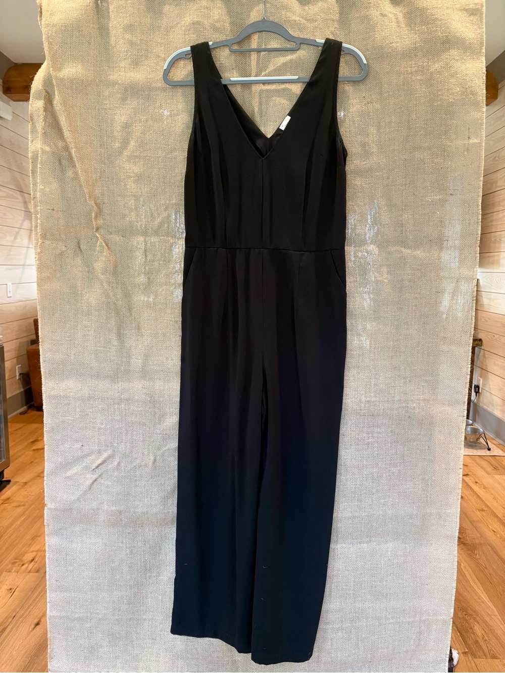 a new day Black V-Neck Wide-Leg Jumpsuit with Tailored Waist